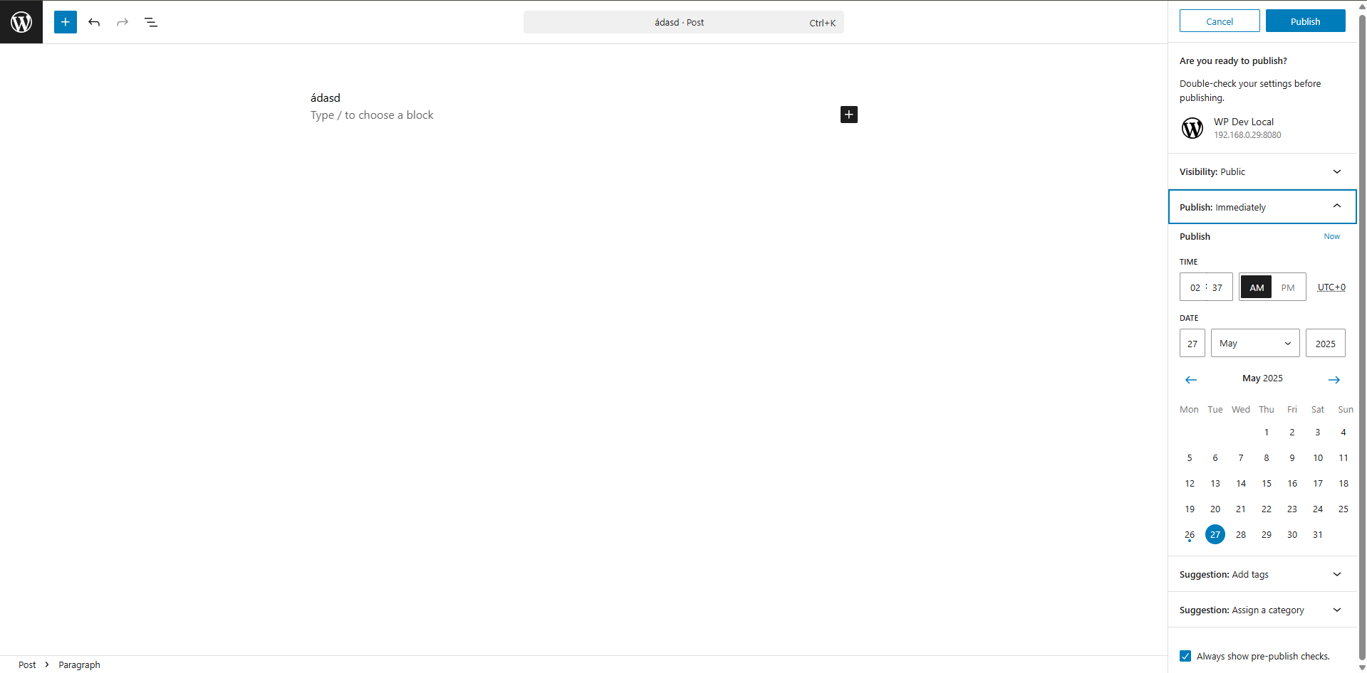 Ngày đăng bài viết