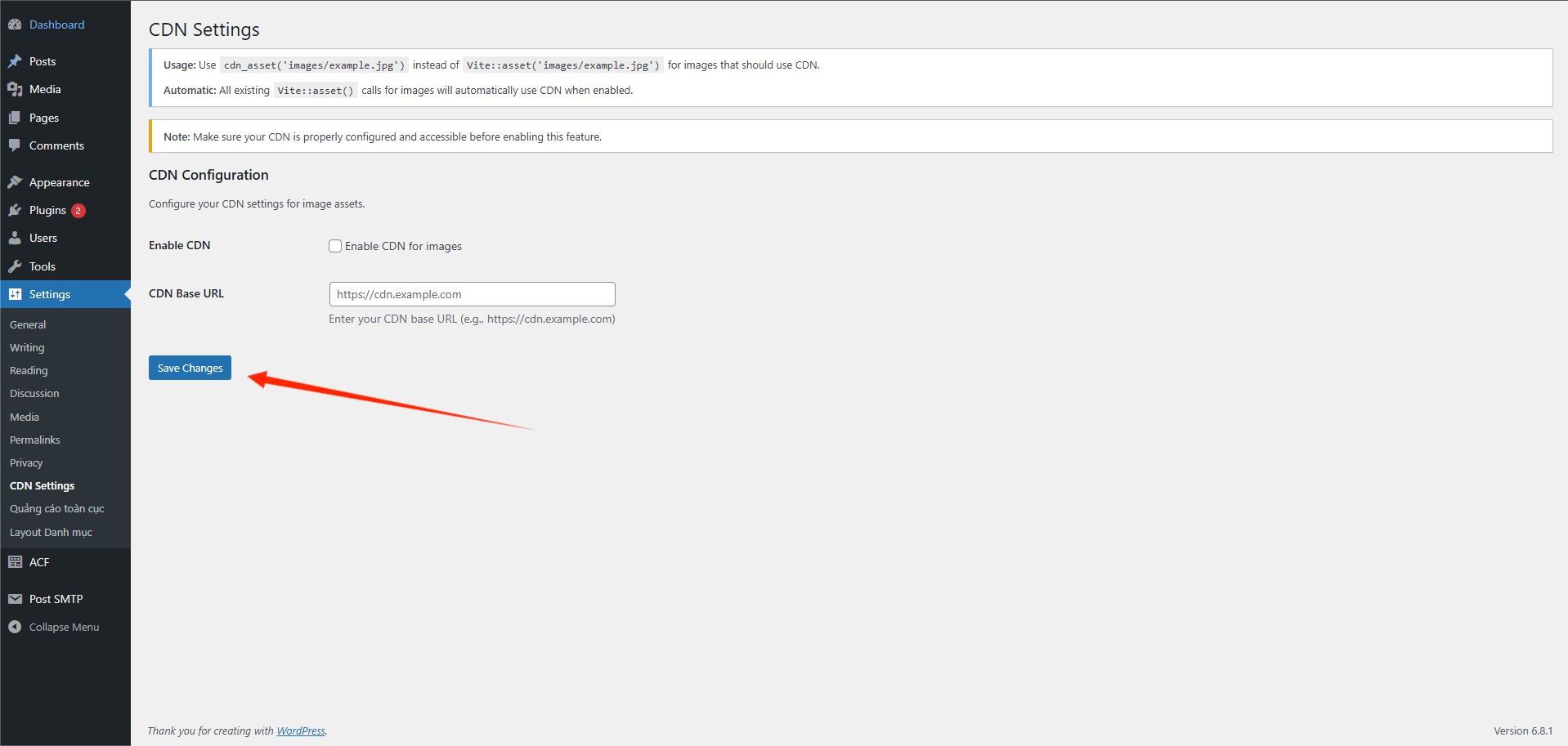 Giao diện thêm tiêu đề bài viết 3
