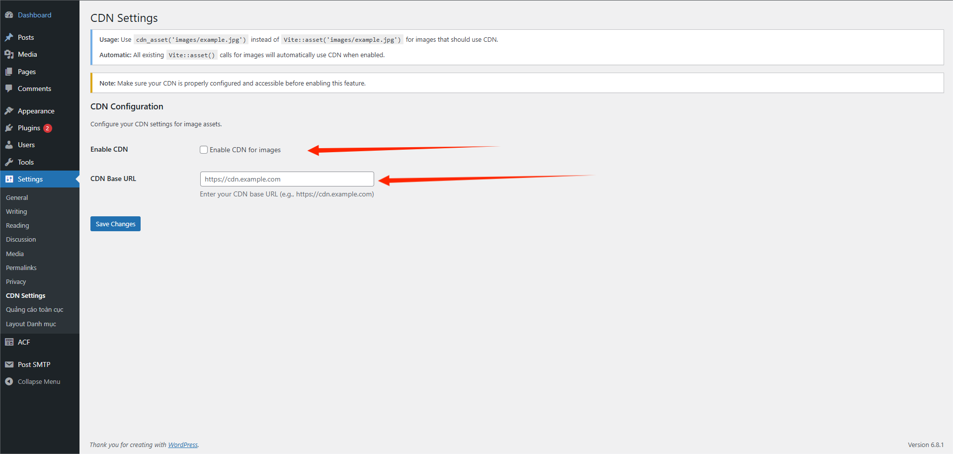 Giao diện thêm tiêu đề bài viết 2