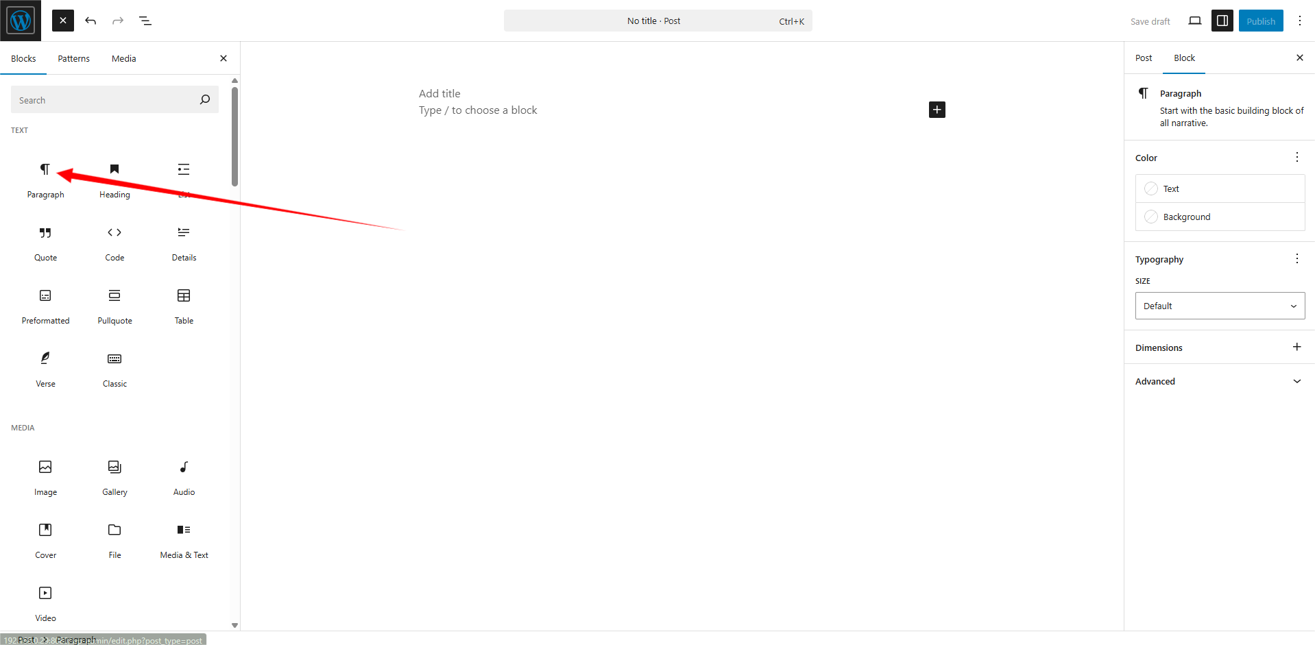 Danh sách các nội dung
